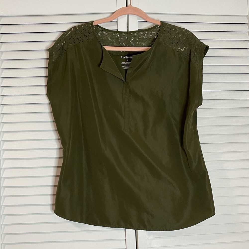Olive green top